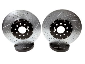 Chevrolet Corvette Grand Sport Brake Rotors (2) - Front - Baer Brakes - Eradispeed+ Slotted/Drilled/Zinc Plated - `10-`13 Chevrolet Corvette Grand Sport Brake Rotors (2) - Front - Baer Brakes - Eradispeed+ Slotted/Drilled/Zinc Plated - `10-`13